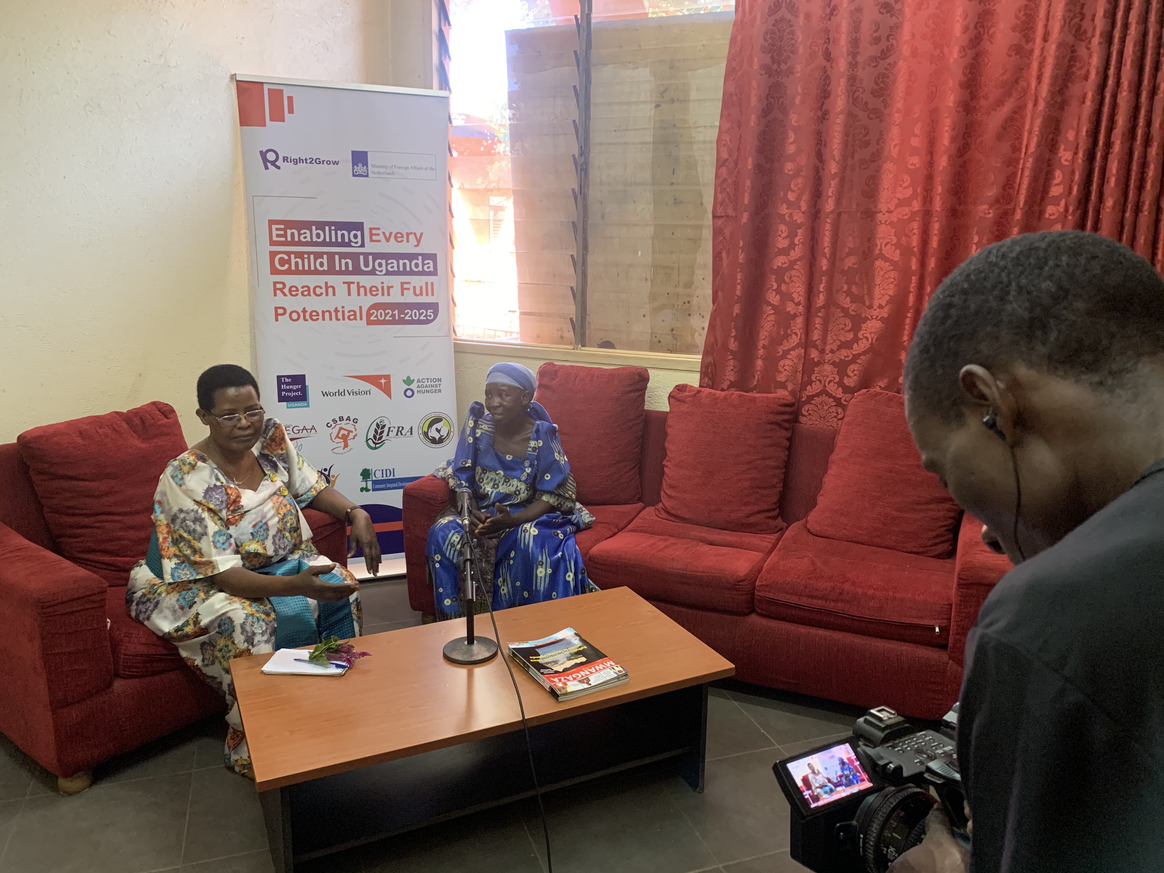 Mother sharing experience raising malnourished children